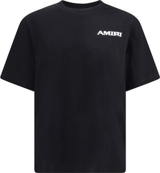 Amiri Black Cotton Mens T-Shirt