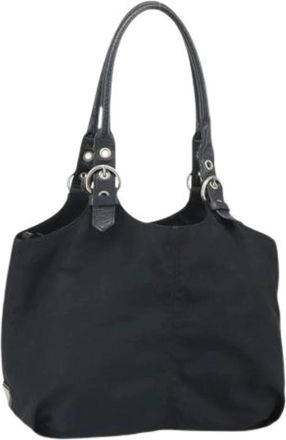 Prada Pre-owned Handbags, female, Black, Size: ONE SIZE Pre-owned Vintage Nylon Handbag