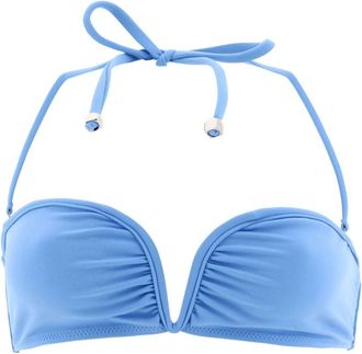 Nanushka Manou halterneck bikini top - women - Spandex/Elastane/Recycled Nylon/Spandex/Elastane/Recycled Nylon - S - Blue