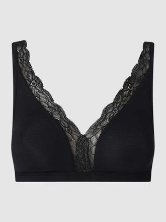 Hanro Bralette mit Stretch-Anteil Modell Cotton Lace in Black, Gr&ouml;&szlig;e 70C