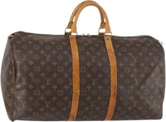 Louis Vuitton Pre-owned Weekend Bags, female, Brown, Size: ONE SIZE Pre-owned Weekend Bag