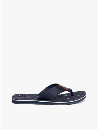 Tommy Hilfiger Mens Anchor Print Flip-Flop - Blue - US 7 / EU 39.5