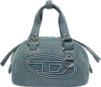 Diesel 1DR Dome Soft Crossbody - Dames - Mini tas - Blauw - ONE Size - Katoen - Tassen