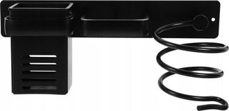 OEM Soporte Secador Pelo Mural Aluminio Negro