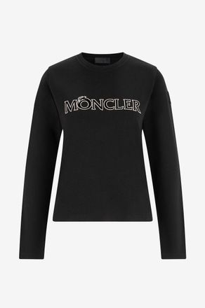 Moncler Langarm-T-Shirt mit Flock-Logo Year of the Dragon
