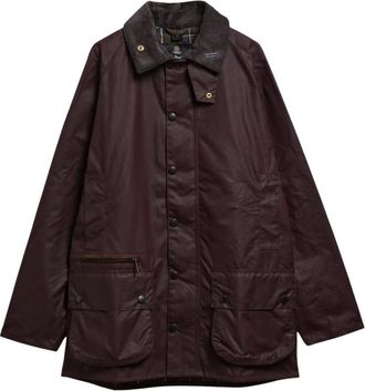 Barbour Icons Beaufort Waxed Jacket - Dames - Jassen - Rood - Maat: S Katoen