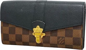 Louis Vuitton Ebene Noir Long Wallet (Bi-Fold) (Pre-Owned)