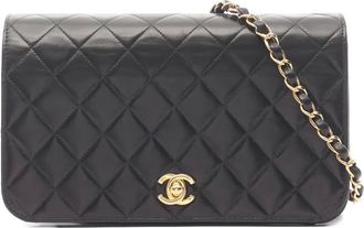 Chanel Borsa a spalla Full Flap matelass&eacute; 2000-2002 - Nero