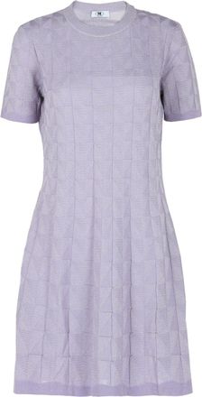 M Missoni Textured Geo Pattern Mini Dress