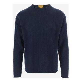 Guest In Residence Truien & Vesten, Heren, Blauw, M, Navy Cashmere Crew Neck Sweater