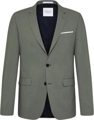 Digel Nick Jas - Heren - Business blazers - Groen - XL - Wol - Kostuums