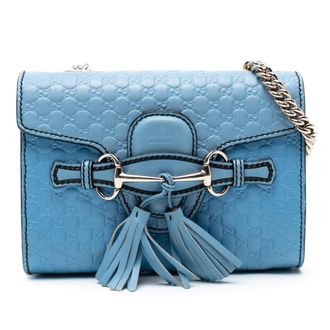 Gucci Tweedehands Mini Microguccissima Emily Crossbody