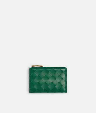 Bottega Veneta Intrecciato Zipped Card Case - Bottega Veneta