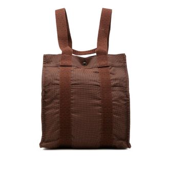 Herm&egrave;s Pre-owned Hermes Canvas Herline Backpack MM Unisex XVQQBC4LKLR2JDHW