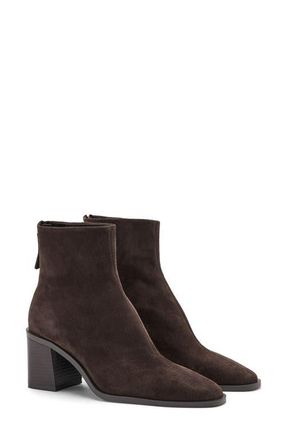 Mango Round Toe Bootie in Chocolate at Nordstrom, Size 10Us