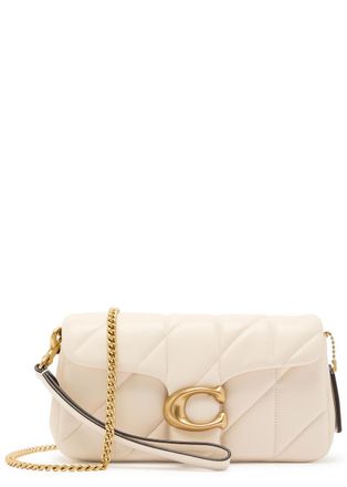 Coach Tabby 19 Quilted Suede Cross-body bag - White - One Size