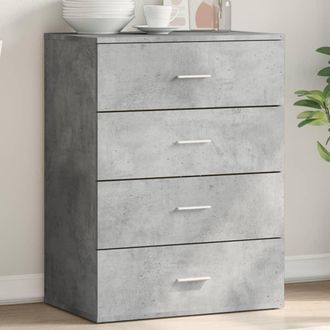 vidaXL Aparador De Madera De Ingenier&iacute;a Gris Hormig&oacute;n 60x39x80 Cm Vidaxl