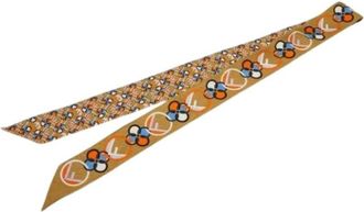 Fendi Pre-owned Scarves, female, Beige, Size: ONE SIZE Pre-owned Silk Scarf