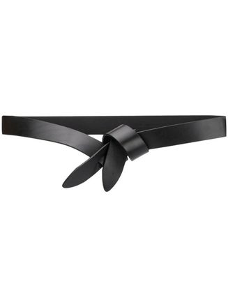 Isabel Marant Lecce Black Belt In Leather Woman