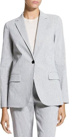 Theory Staple Linen-Blend Blazer