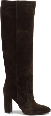 Via Roma 15 Santa Monica Boot - Dames - Laarzen met Hak - Bruin - 36 EU - Leer - Schoenen