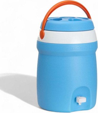 Gi&ograve;Style Bottiglia termica 10 litri con rubinetto isolamento poliuretano mantiene calore freddo 7 ore ideale campeggio trasporto facile