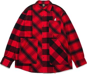 Li-Ning Rijindoujin Leisure Plaid Shirt Red ASHT001-1