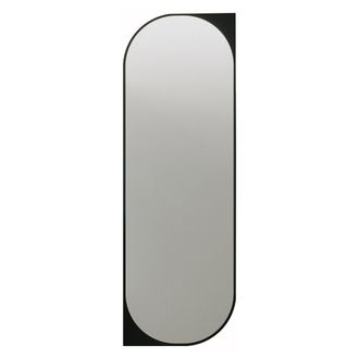 Dmora Espejo Burgio, Forma Rectangular, Tipo De Pared, Estructura Transparente, 52x152h Cm Negro