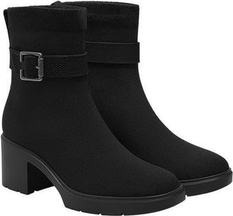 Vivaia Square-Toe Water-Repellent Heeled Boots in Black at Nordstrom, Size 9.5