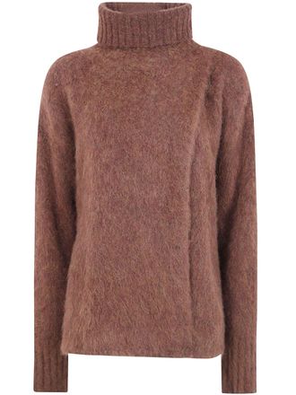 Uma Wang Sweater Highneck Fluffy Wool