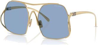 Miu Miu Mua 55S 5Ak 30U Zonnebril - Dames - Zonnebrillen - Geel - 57 MM - Accessoires