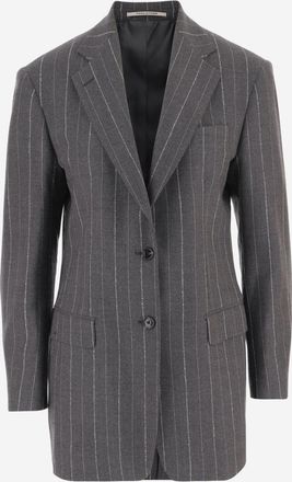 Tagliatore Grey Single-Breasted Blazer