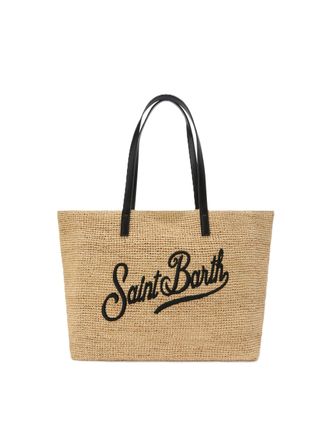 MC2 Saint Barth Woven Tote Bag with Embroidered Logo