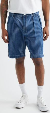 Service Works Part Timer Pinstripe Denim Shorts in Indigo at Nordstrom, Size Xx-Large