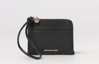 Michael Kors Portacarte di credito Michael Kors in pelle a grana