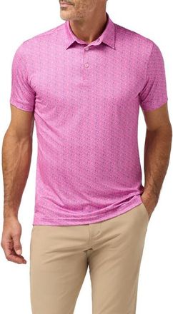 Mizzen+Main Versa Trim Fit Performance Golf Polo in Electric Pink Tap In at Nordstrom, Size Xx-Large