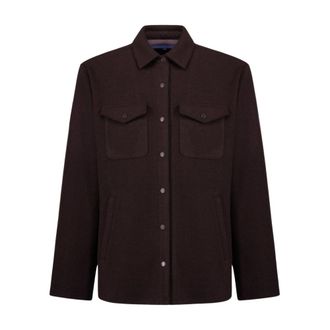 People of Shibuya Camicia Effetto Lana - - Jackets - Uomo - Marrone - S