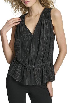 DKNY Dkny Silver Studded Top