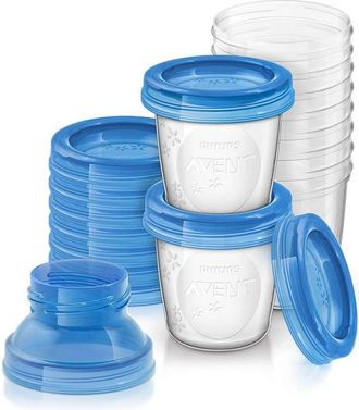 OEM Juego De Recipientes Para Alimentos Avent Philips Via Con Cuchara, 20 Piezas Scf721/20