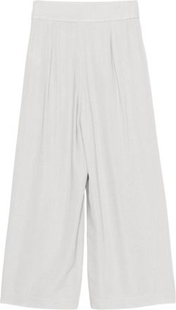 Emporio Armani Wool Blend Trousers - Light grey
