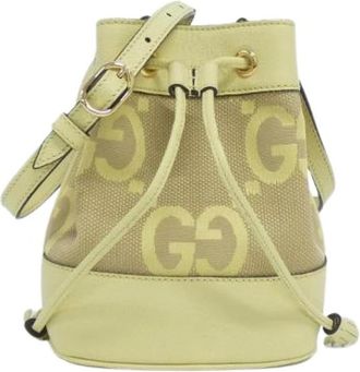 Gucci Pre-owned Jumbo GG Canvas Shoulder Bag - Dames - Vintage Tas - Groen - ONE Size - Vintage