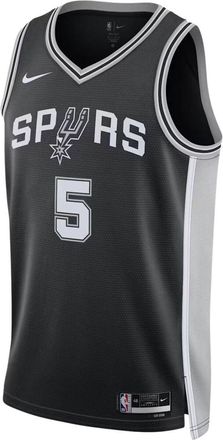 Nike Dri-FIT NBA Stephon Castle San Antonio Spurs Icon Edition Swingman Jersey Black DN2022-017