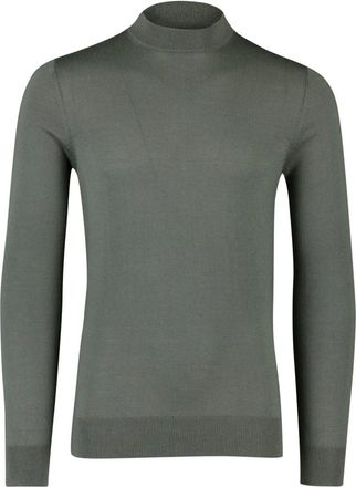 Cavallaro Truien & Vesten, Heren, Groen, M, Wol, Saronno Turtleneck