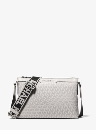 Michael Kors Hudson Signature Logo Messenger Bag