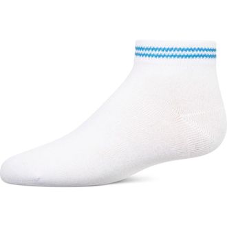 MeMoi Kids Ziggy Double Ring Anklet Sock in Blue at Nordstrom, Size 2T