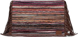 Missoni Clutch con frange - Marrone