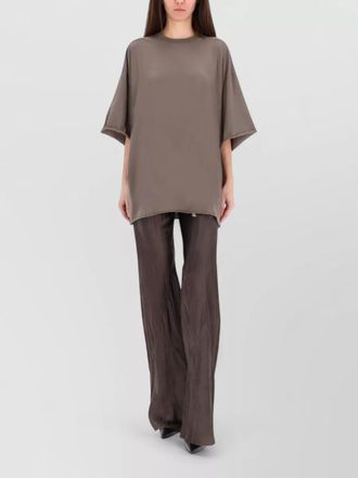 Rick Owens bias cut trousers wide leg design