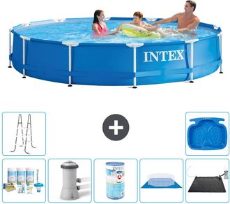 Intex Piscina Con Estructura Redonda - 366x76 Cm - 7-piezas S31575