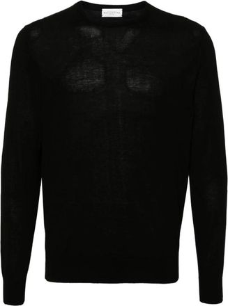 Ballantyne Zwarte Sweaters voor een Stijlvolle Look - Heren - Ronde hals truien - Zwart - 3XL - Truien & Vesten