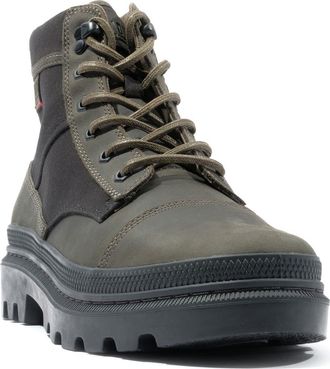 Palladium Pallatrooper Rough Boot in Black/Olive Night at Nordstrom, Size 10.5